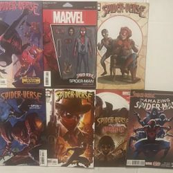 Amazing Spider-Man Lot 9 2015 2nd Gwen Spider-Verse 1-5 Spider-Punk Variant