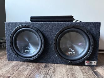 Harmony Audio Dual 10" Subwoofer Box + BOSS 1600W Amp