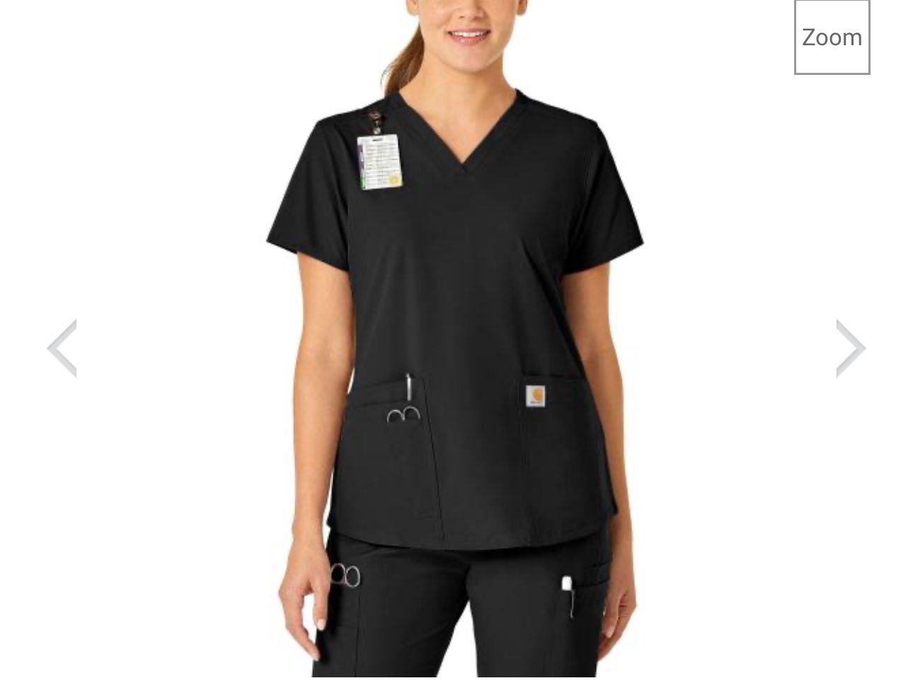 Ladies Carhartt Scrub Set Small Black Brand New