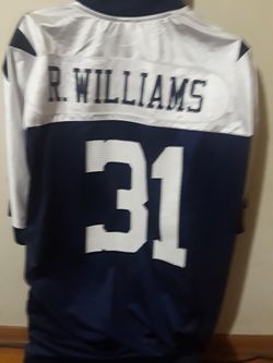 Dallas Cowboys #31 Reebok Roy R. Williams White NFL Jersey Youth Medium  10-12 for Sale in Tomball, TX - OfferUp