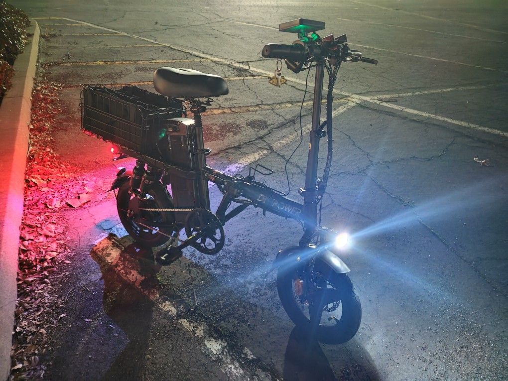 Foldable Electric Bike With Basket