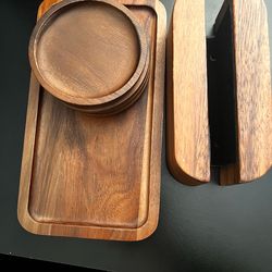 Walnut room accessories