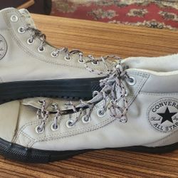 Leather Converse, Lined, Sz 10 Mens