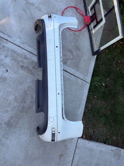 VW Touareg TDI Rear Lower Bumper Spoiler Lip Valance White 7P 11-14 OEM