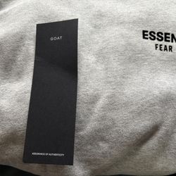 Essentials Fear Of God Brand New Large Light Heath Grey Hoodie