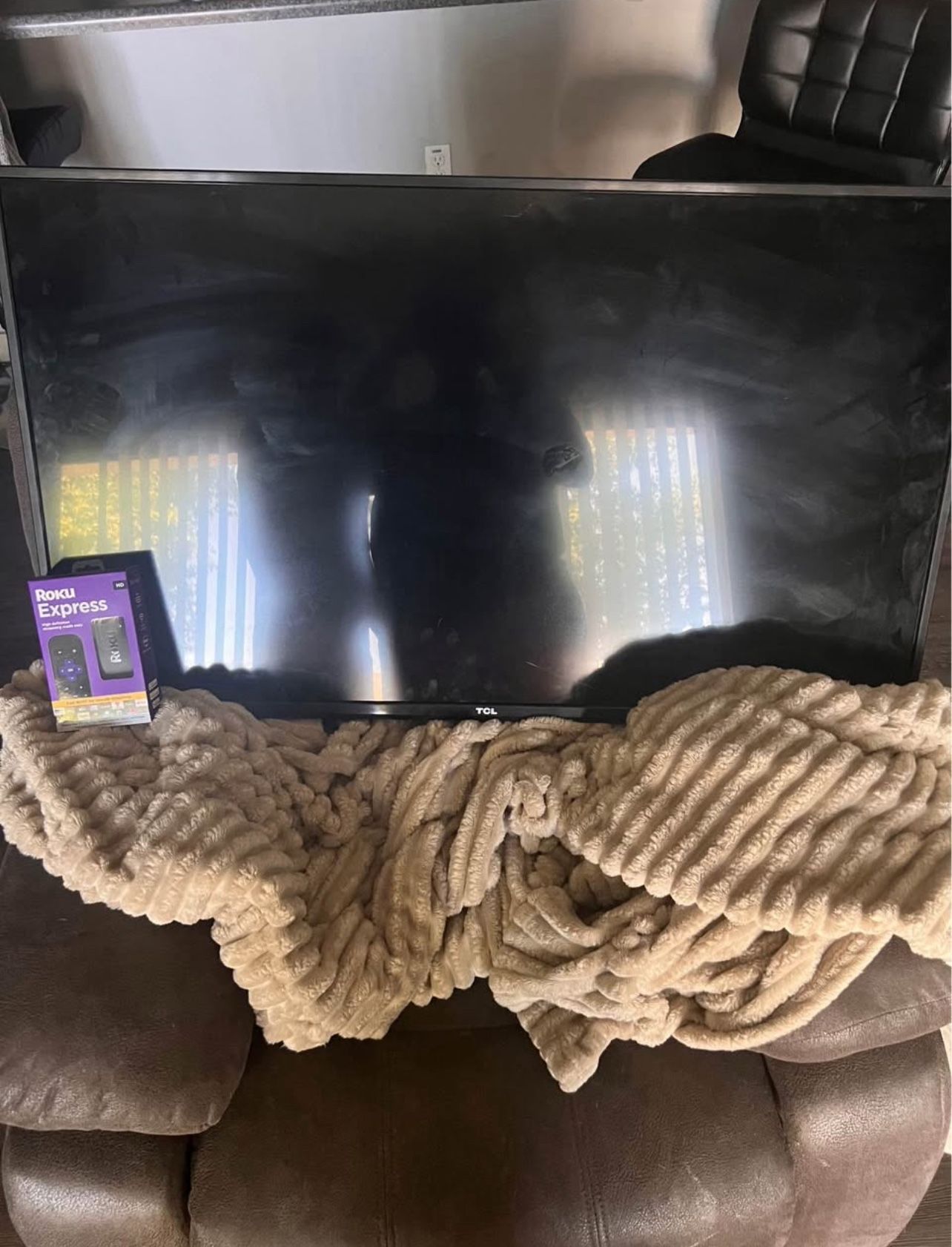 Flat Screen TV + Roku