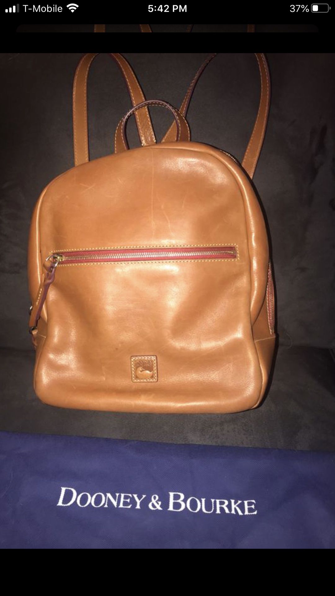 Authentic genuine leather dooney and Bourke backpack/ handbag