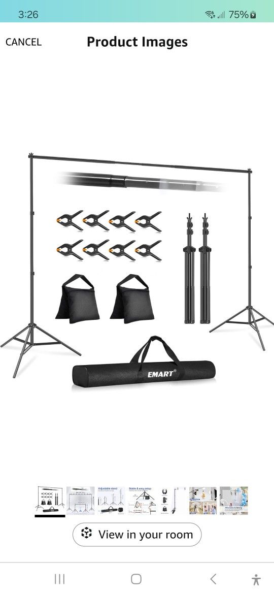 Adjustable Photography Backdrop Stand 