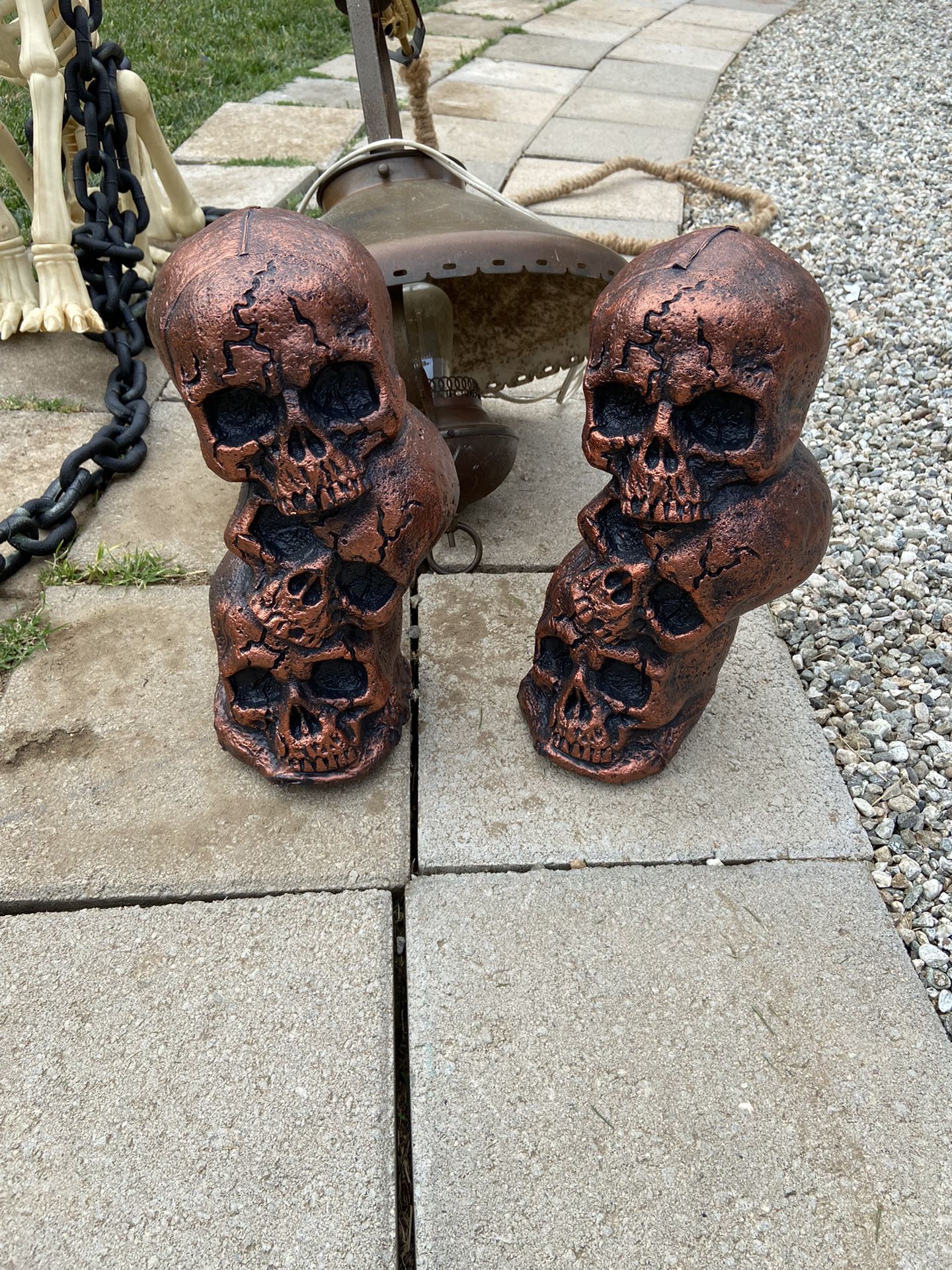 Bronze Skull Heads