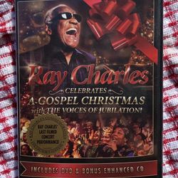 New, Ray Charles, Gospel Christmas DVD & CD