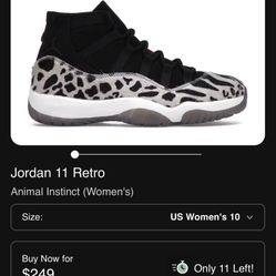 Women’s Air Jordan 11 retro Animal Instinct