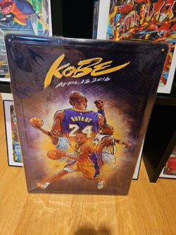 Kobe bryant metal sign  12 x 17