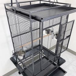 BRAND NEW $155 Large 68-inch Tall Bird Cage with Rolling Stand for Parrots Parakeets Cockatiel Lovebird