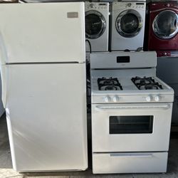 Refrigerator And Gas Stove 