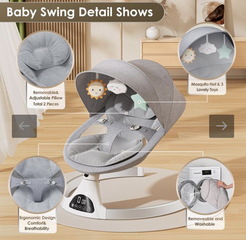 New!! Baby Swing With Bluetooth 