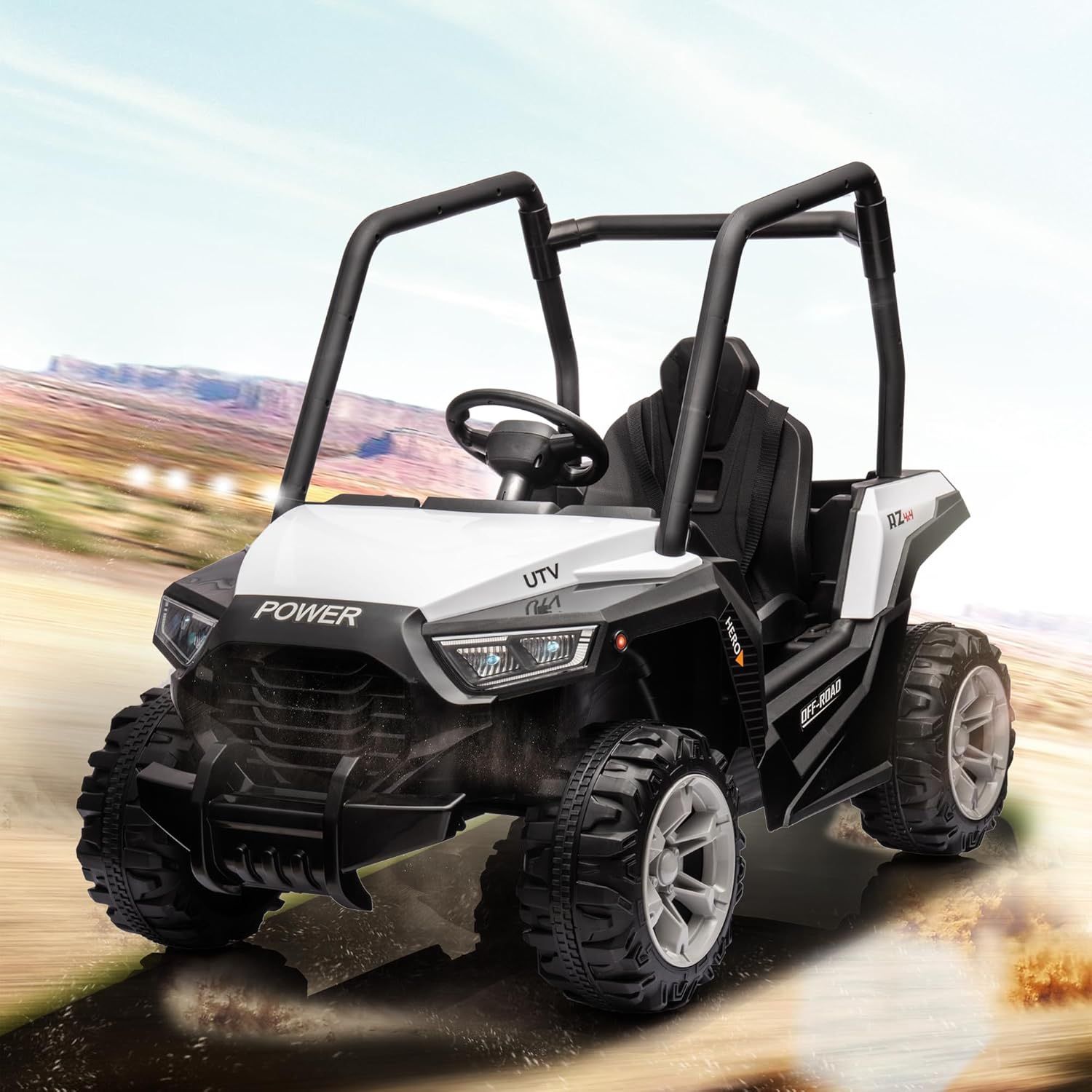 NEW ATV Ride On W/ Remote & LED, OFF Road ATV, Dual Drive Ride On Car, Battery Powered 4 Wheels Electric Vehicle !