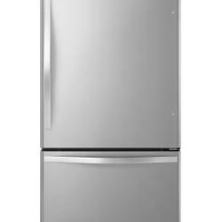 Practically New Whirlpool 22 cu. ft. Refrigerator with Bottom Freezer in Stainless Steel