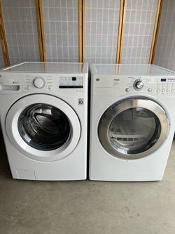 LG washer and gas dryer
