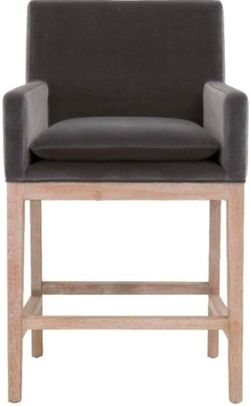 $19!! ESSENTIALS FOR LIVING DRAKE 27" VELVET COUNTER STOOL – RETAIL $470+
