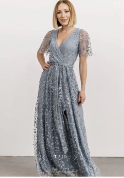 Dusty Blue maxi dress 