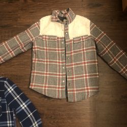 New Plaid Boy Botton Down Jackets 
