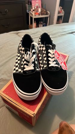 Black and white checkered vans