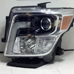2016 2019 Nissan Titan left LED headlight (1A)