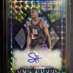 23-24 Topps Finest Flashback Auto 17/25 Scoot Henderson