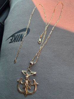 14k Figaro Chain Set
