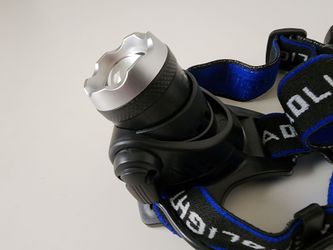USB Rechargeable Headlight Tactical LED Headlamp Power Head Torch Lamp