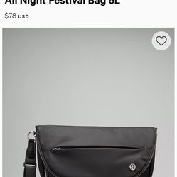 Lululemon All Night Festival Bag