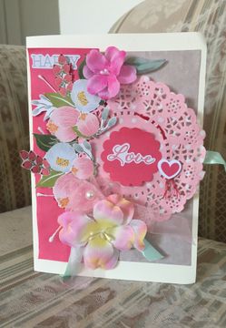 Greeting card, handmade, handcrafted, scrapbook