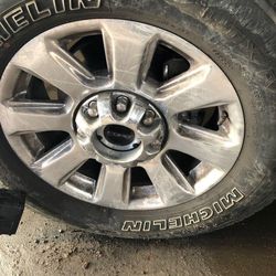 Rims for 2018 Ford f250 platinum Tires Like New