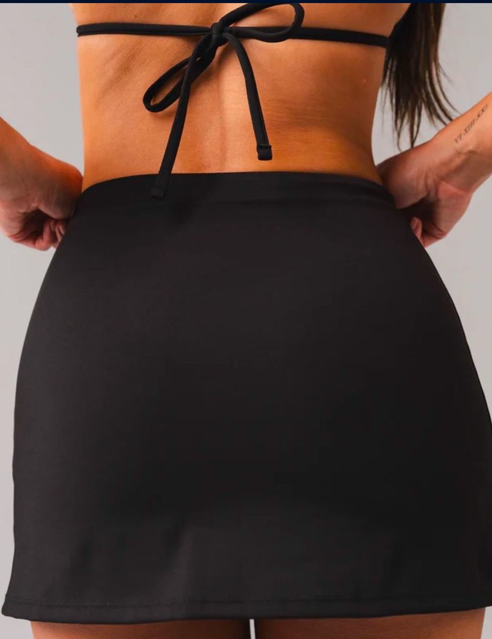 Bikini skirt, bottom black