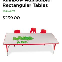 Lakeshore rectangular table rainbow 24x36