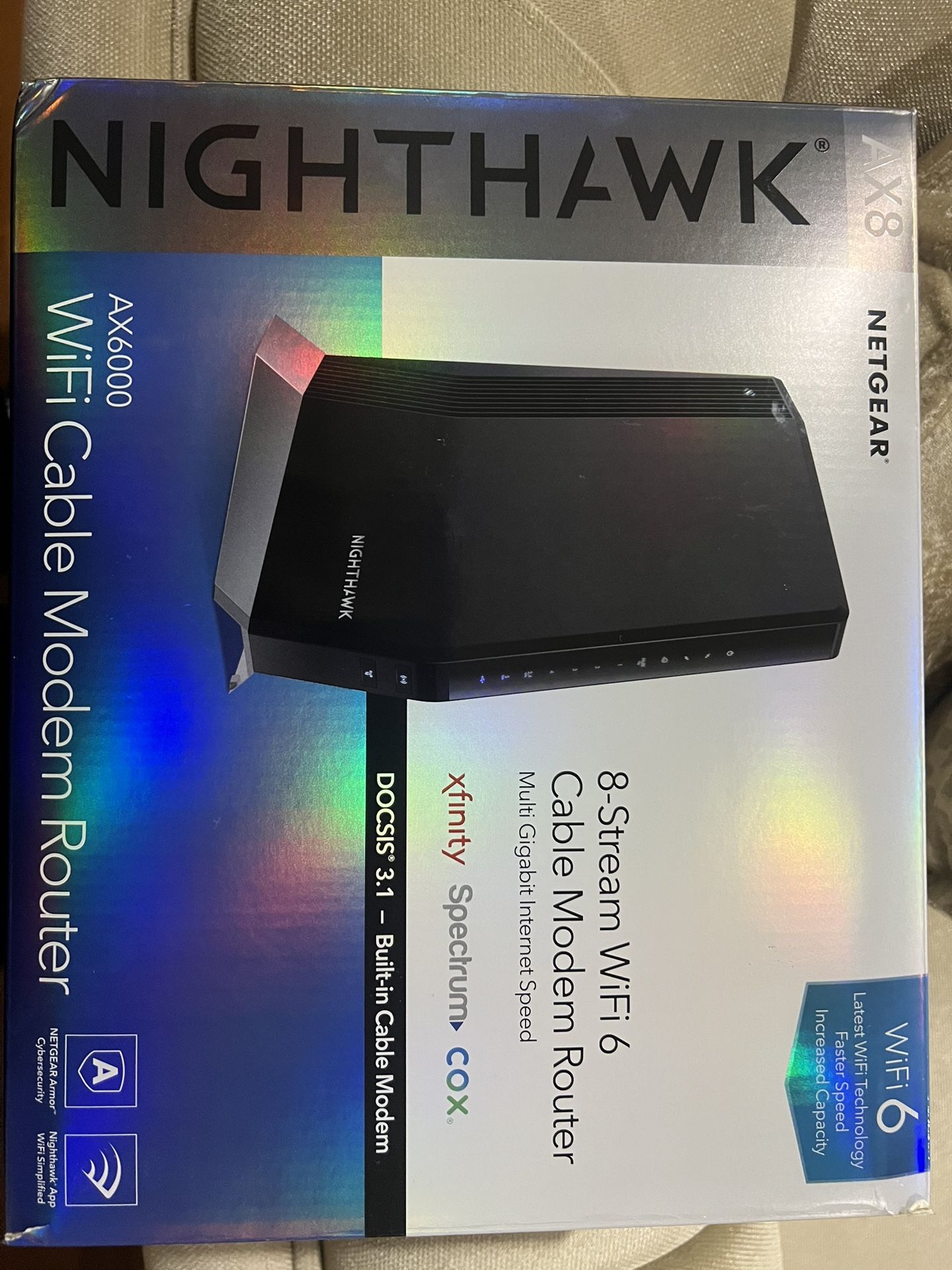 Nighthawk AX8 Cable Modem Router