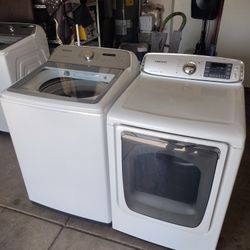 Samsung Washer And Electric Dryer Large Capacity 
