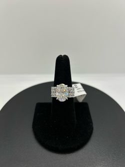 BRAND NEW 14KW 7CTW Oval Wide Band Engagement Ring