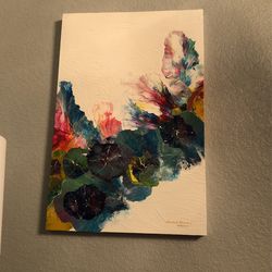 One of a kind floral artwork