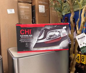 CHI electric iron with retractable cord $39