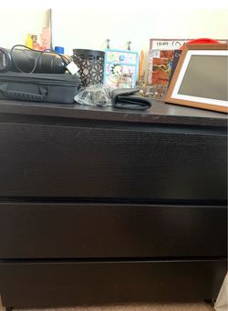 Dark Brown 3-Drawer Dresser