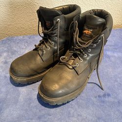 Men’s  Timberland Pro Direct  Attach work boots black leather construction and  insulated electrical hazard