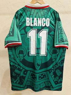Cuauhtémoc Blanco Mexico 1998 World Cup Home Jersey
