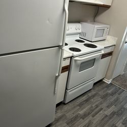 refrigerator and stove