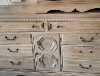 Lexington California King bedset White Washed Oak Solid