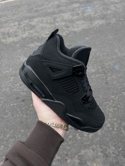 Jordan 4 Black Cat Grade school Sizes 3.5Y-7Y, 5 Women - 8.5 Women