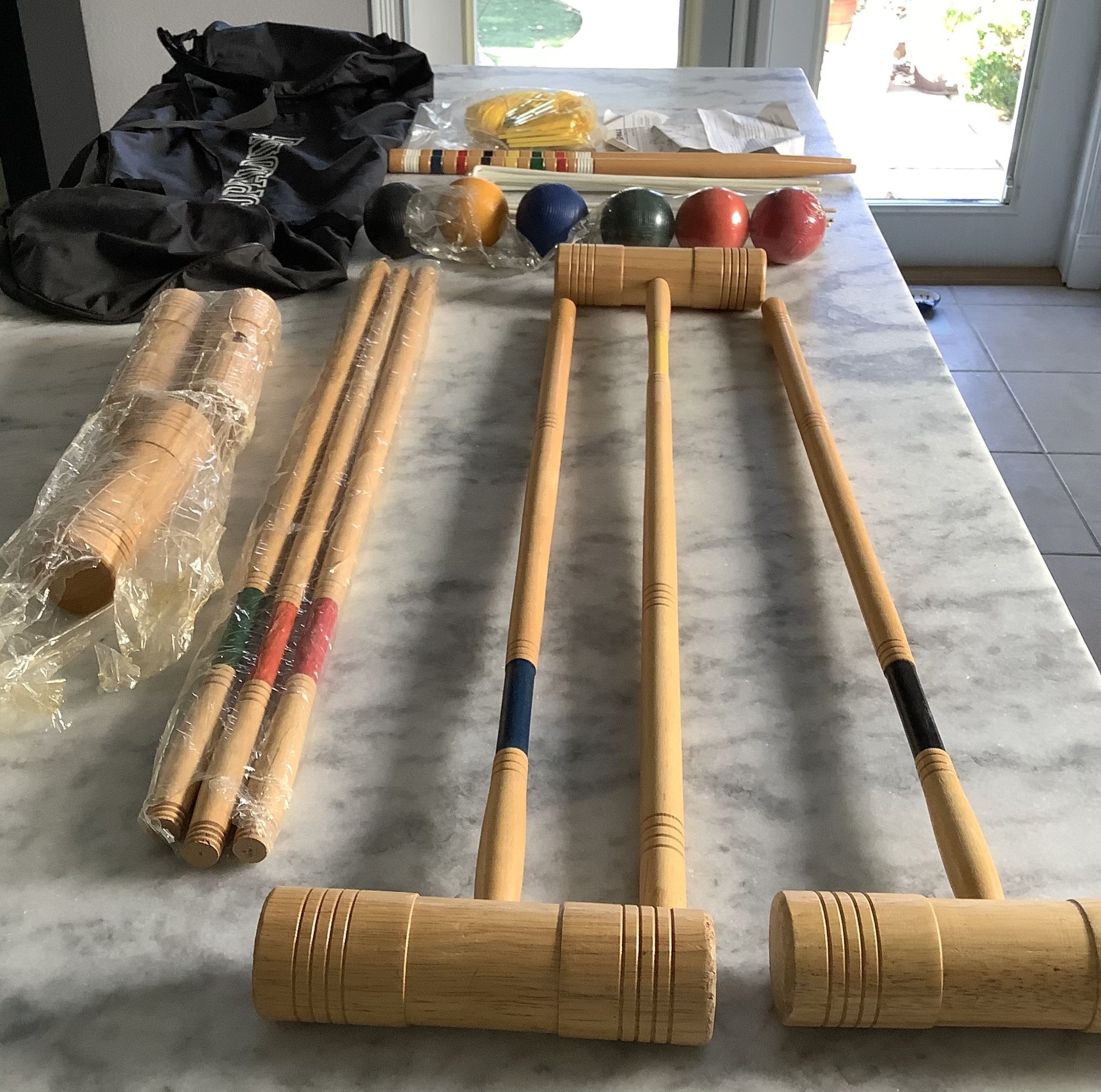 Spalding Croquet Set For 6 With Bag