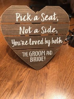 Wedding Seating Sign
