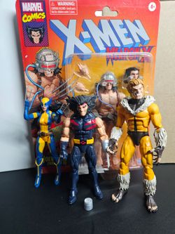 Marvel Legends lot wolverine x-23 sabertooth weapon x
