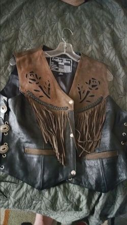 New leather vest